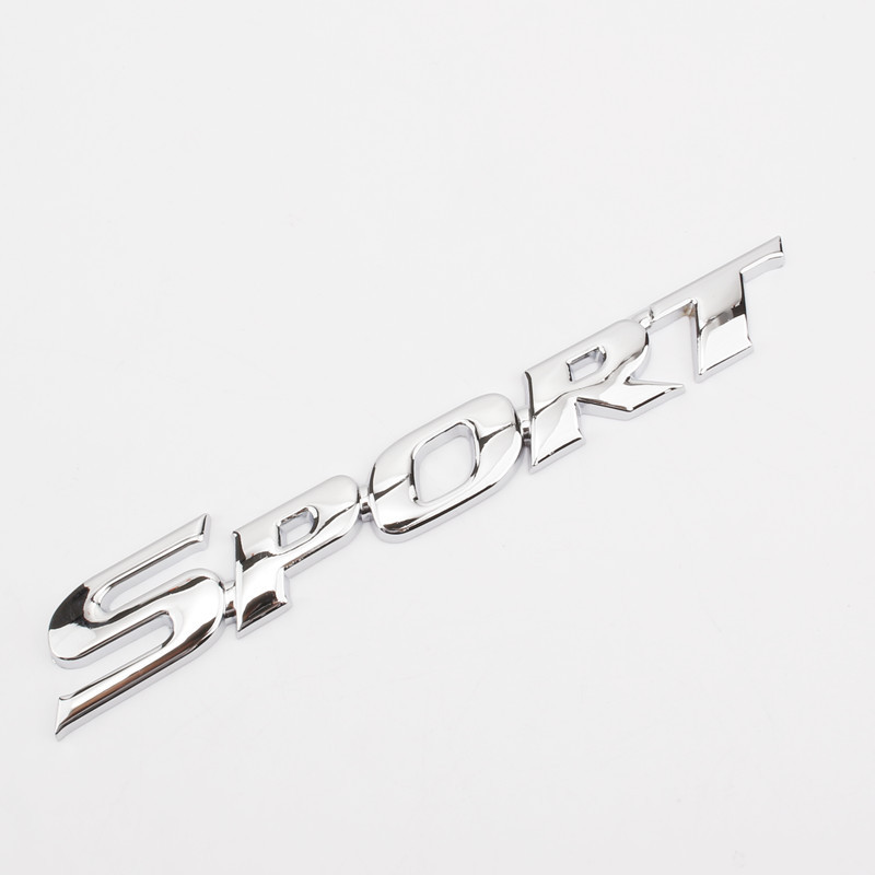 3D Chrome ABS Car Letters Logo - Outdoor Sport Logo บทวิจารณ์และราคา