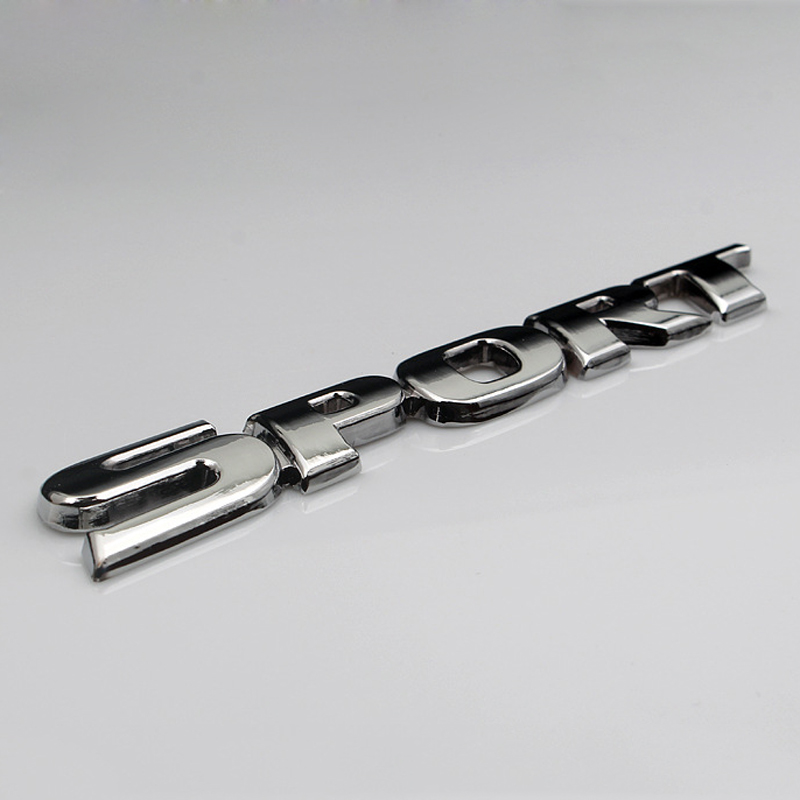 3D Chrome ABS Car Letters Logo - Outdoor Sport Logo บทวิจารณ์และราคา