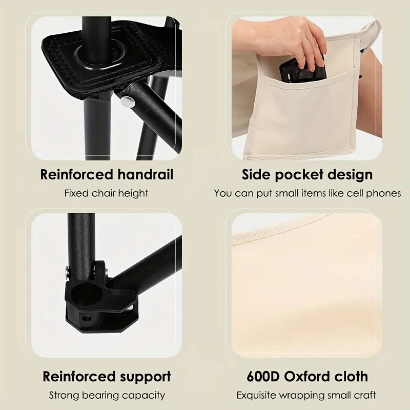 Portable Camping Chair, Foldab - Outdoor Sport Chairs บทวิจารณ์และราคา