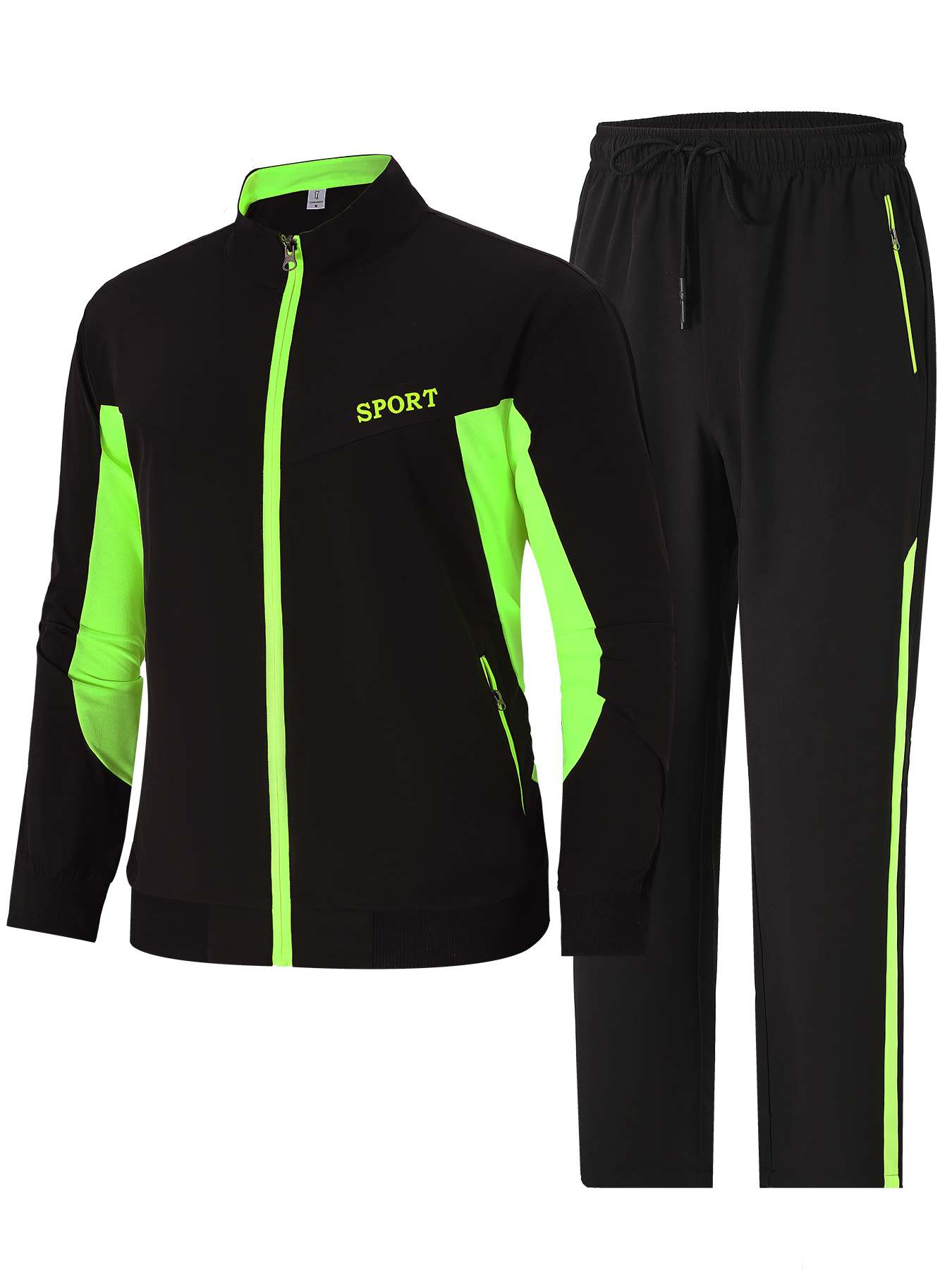 Men's Black Green Colorblock S - Outdoor Sport Is บทวิจารณ์และราคา