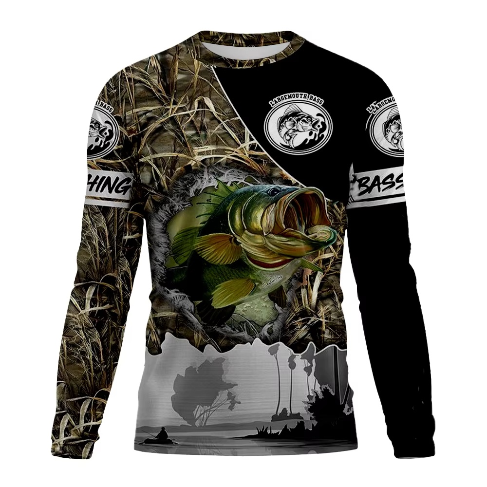 Fashion Fishing Theme Long Sle - Outdoor Sport Is บทวิจารณ์และราคา