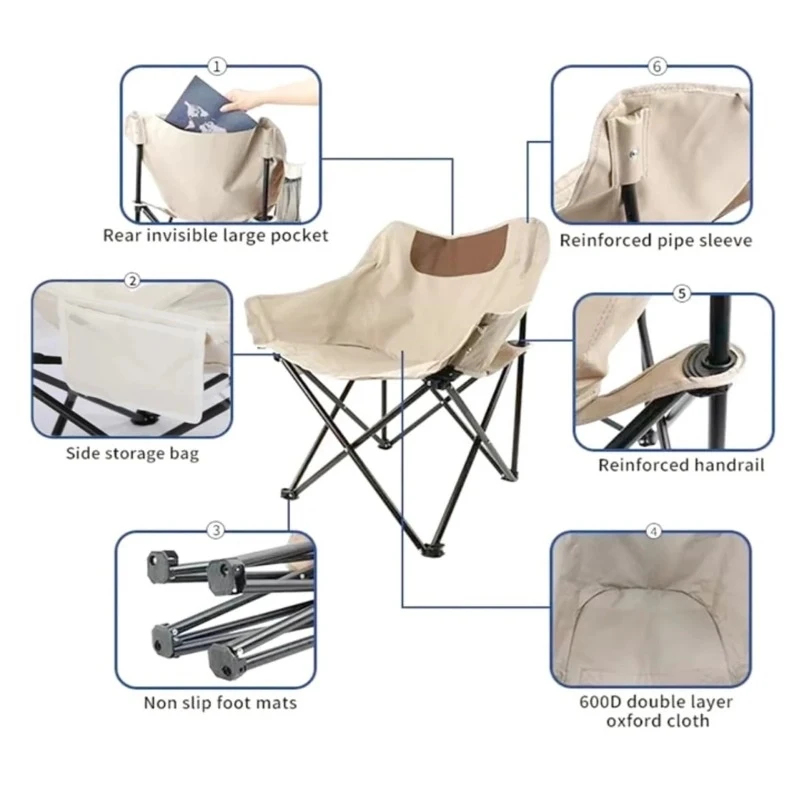 Foldable Oxford Cloth Outdoor  - Outdoor Sport Chairs บทวิจารณ์และราคา