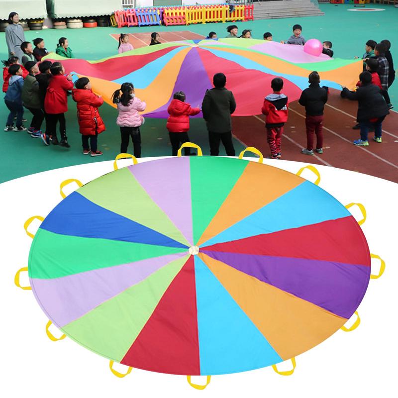 Rainbow Parachute For Kids Spo - Outdoor Sports Umbrella บทวิจารณ์และราคา