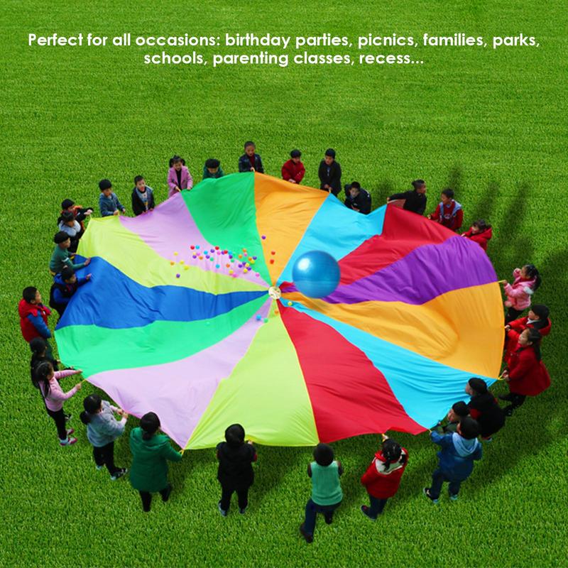 Rainbow Parachute For Kids Spo - Outdoor Sports Umbrella บทวิจารณ์และราคา
