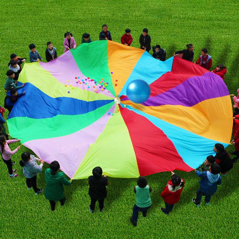 Rainbow Parachute For Kids Spo - Outdoor Sports Umbrella บทวิจารณ์และราคา