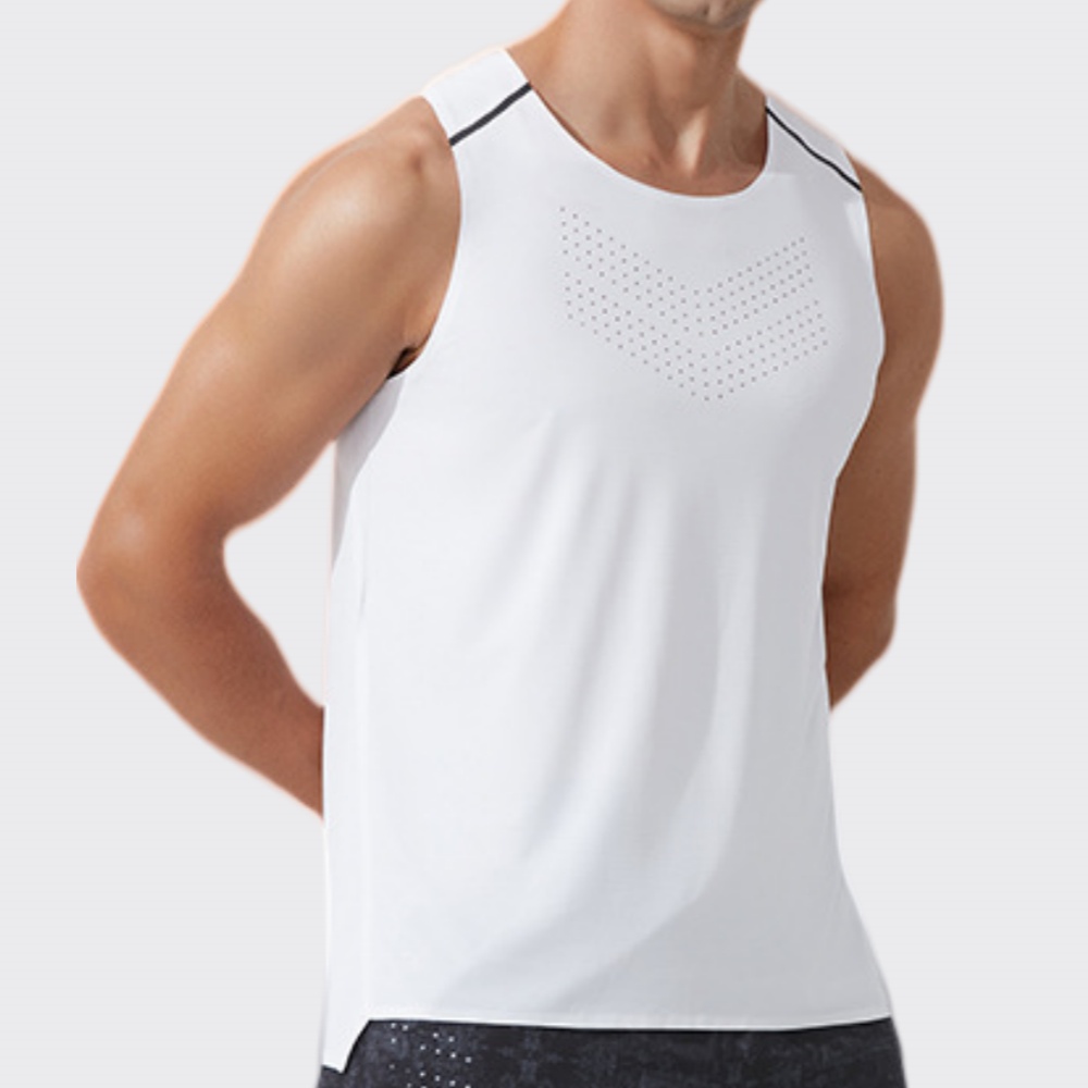 Men Gym Vest Quick Dry Running - Outdoor Sport Logo บทวิจารณ์และราคา