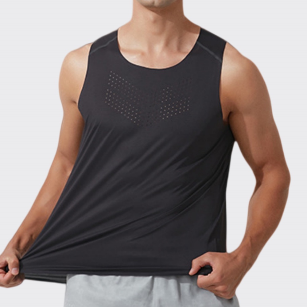 Men Gym Vest Quick Dry Running - Outdoor Sport Logo บทวิจารณ์และราคา