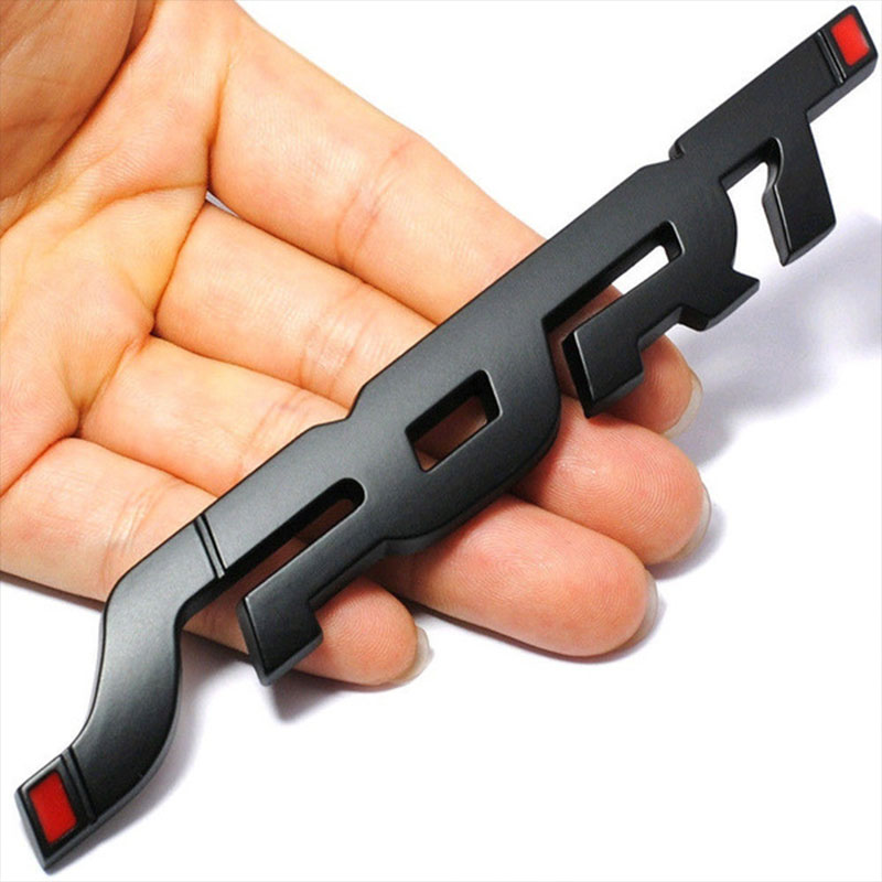 1PC Metal Chrome Black Letters - Outdoor Sport Logo บทวิจารณ์และราคา