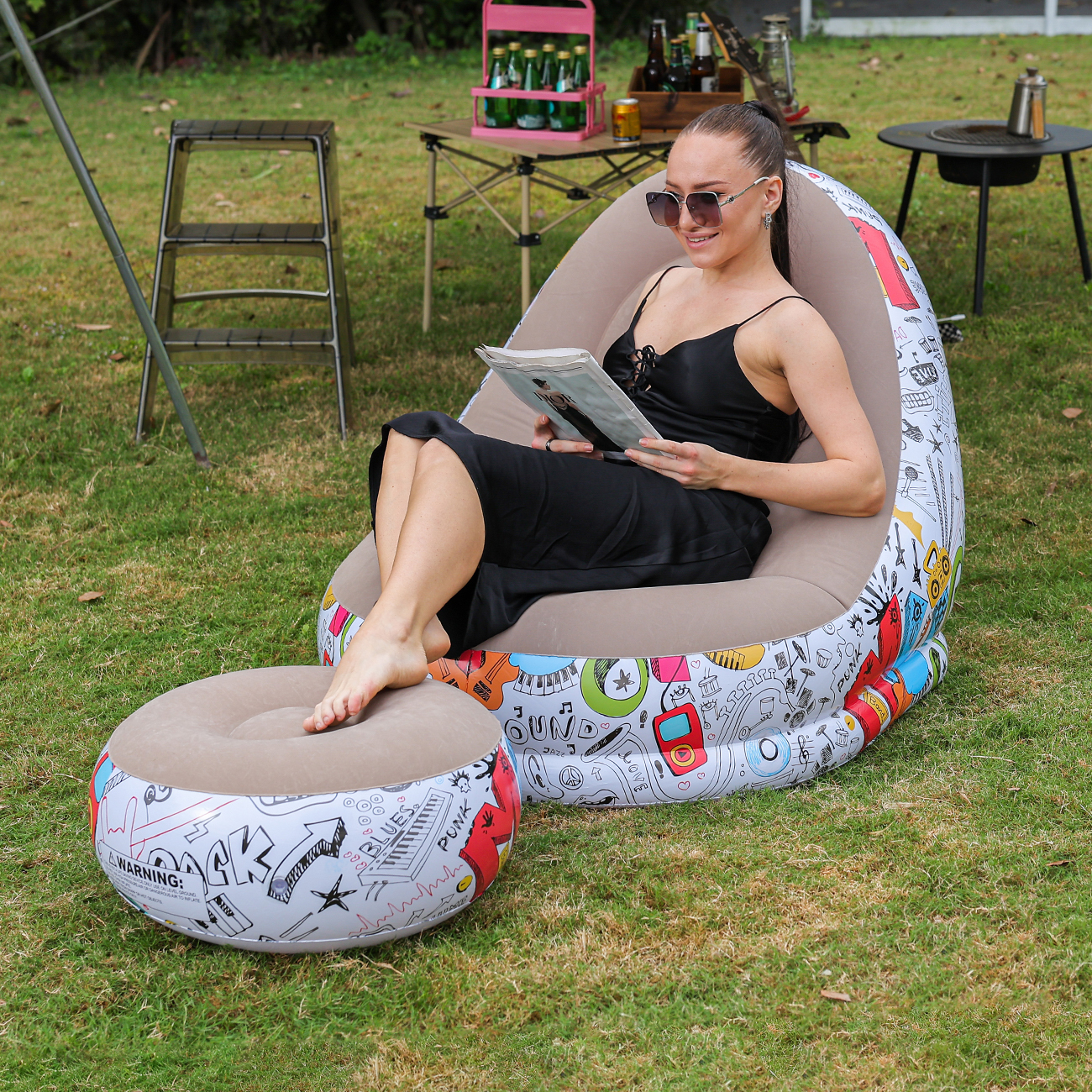 1PC Inflatable Lounger Chair w - Outdoor Sport Chairs บทวิจารณ์และราคา