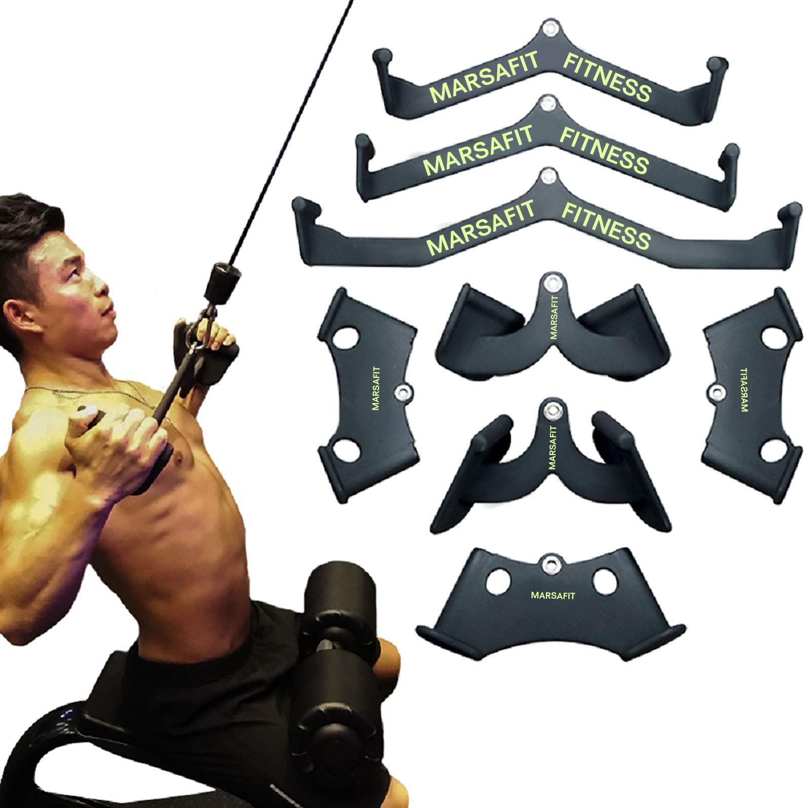 Lat Pull Down Bar Rowing Handl - Outdoor Sport Bar บทวิจารณ์และราคา