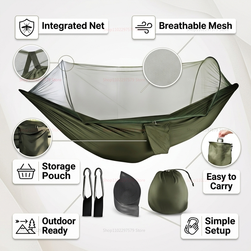 Portable outdoor camping hammo - Outdoor Sport Chairs บทวิจารณ์และราคา
