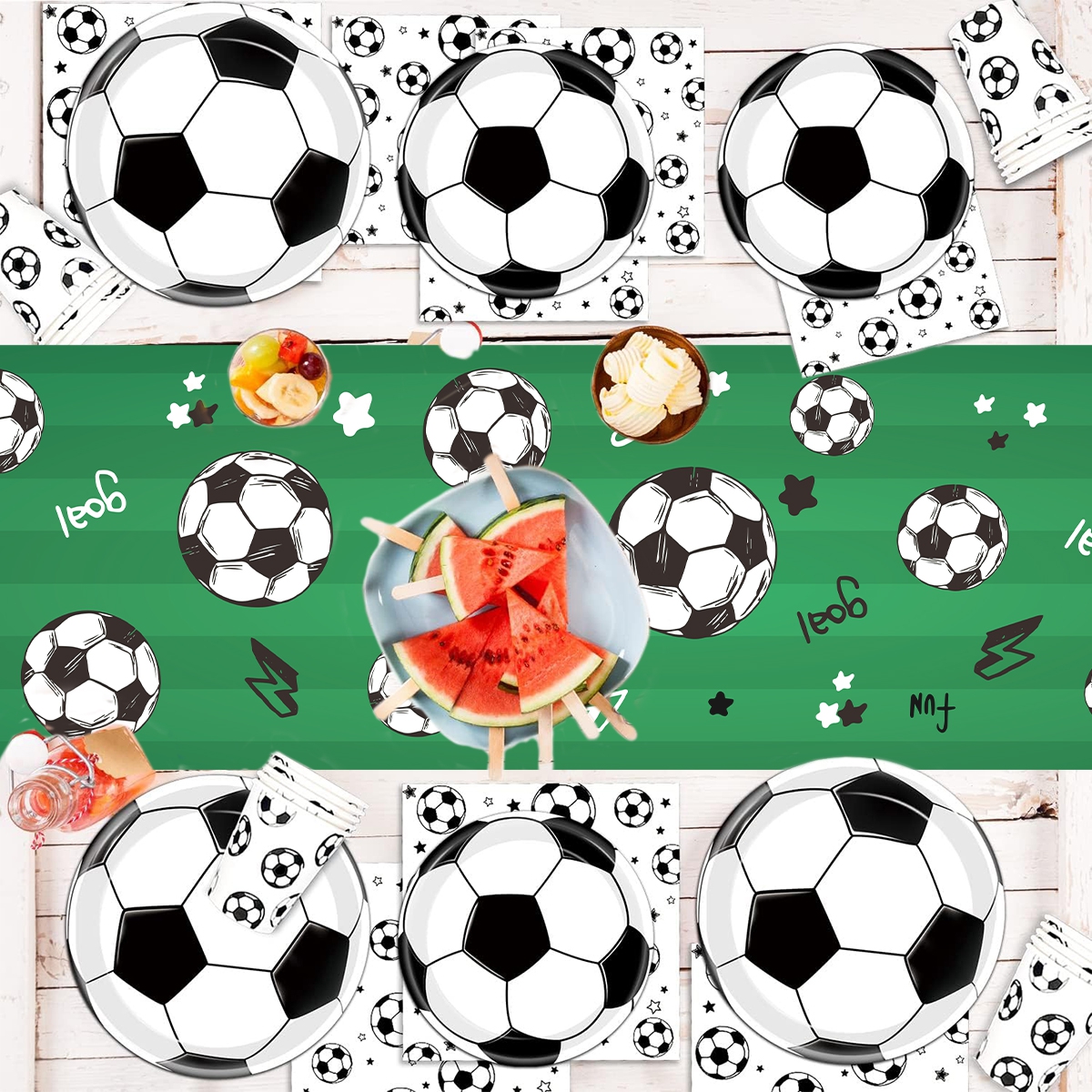 Soccer Table Runner Decors Pol - Outdoor Sport News บทวิจารณ์และราคา