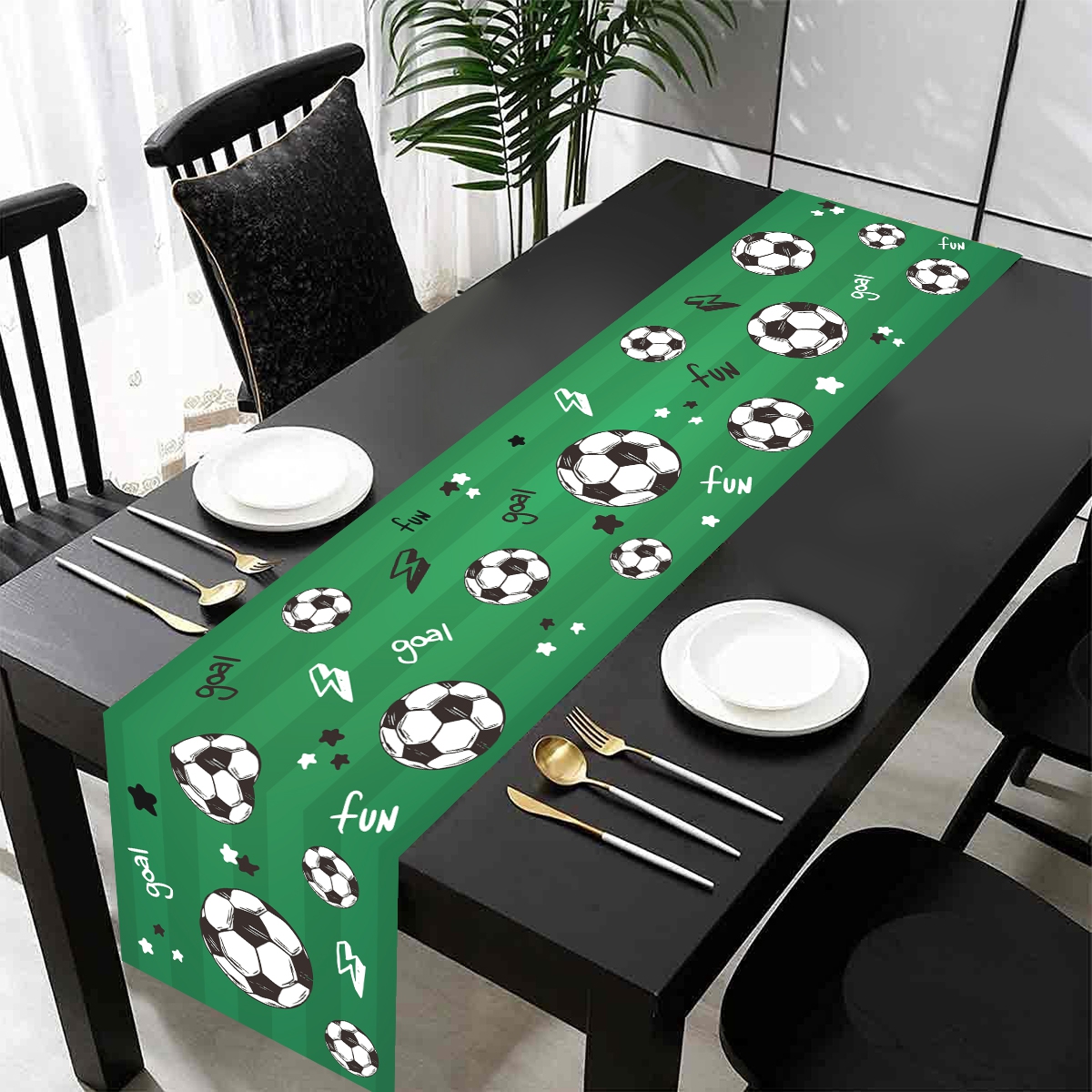 Soccer Table Runner Decors Pol - Outdoor Sport News บทวิจารณ์และราคา