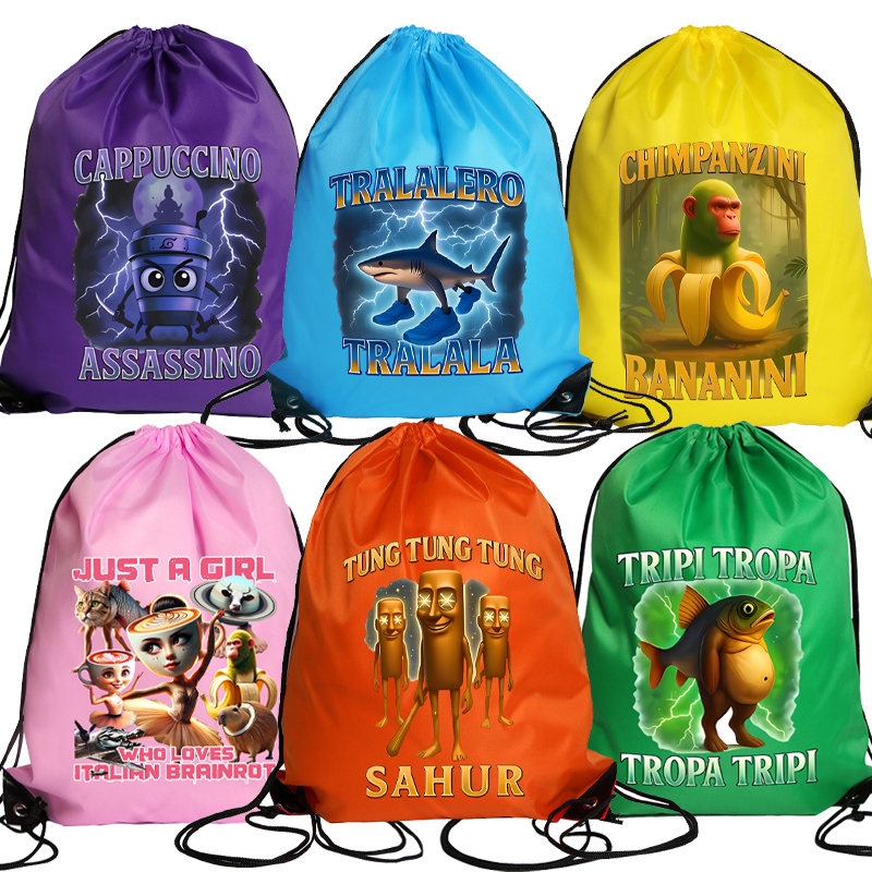 Tralalero Tralala Drawstring B - Outdoor Sport Backpack บทวิจารณ์และราคา