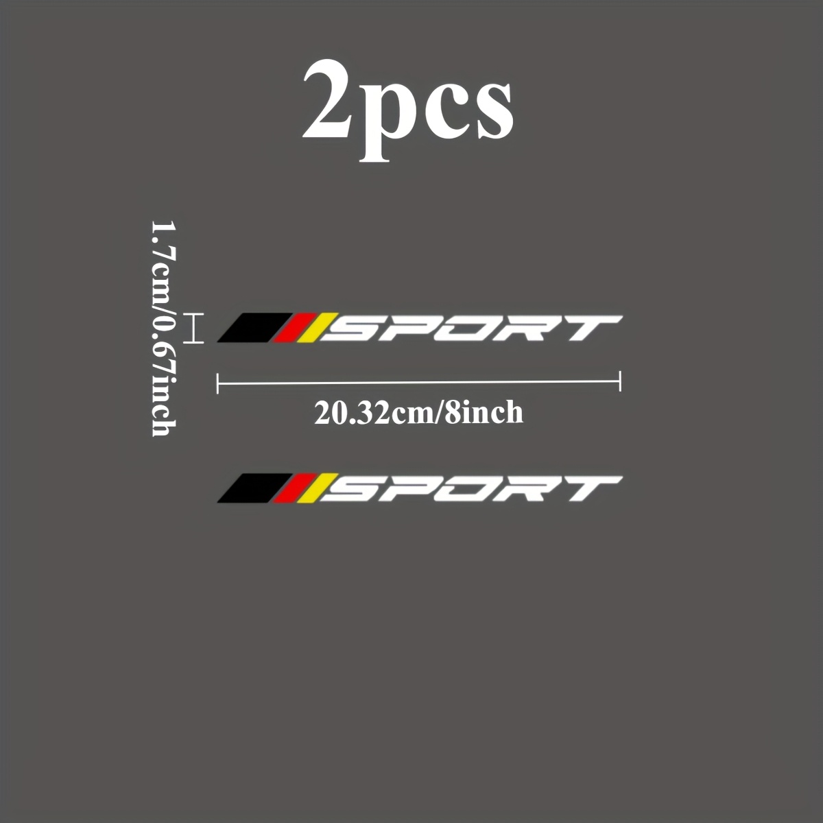 2PCS SPORT Logo 2D Flat Sticke - Outdoor Sport Logo บทวิจารณ์และราคา
