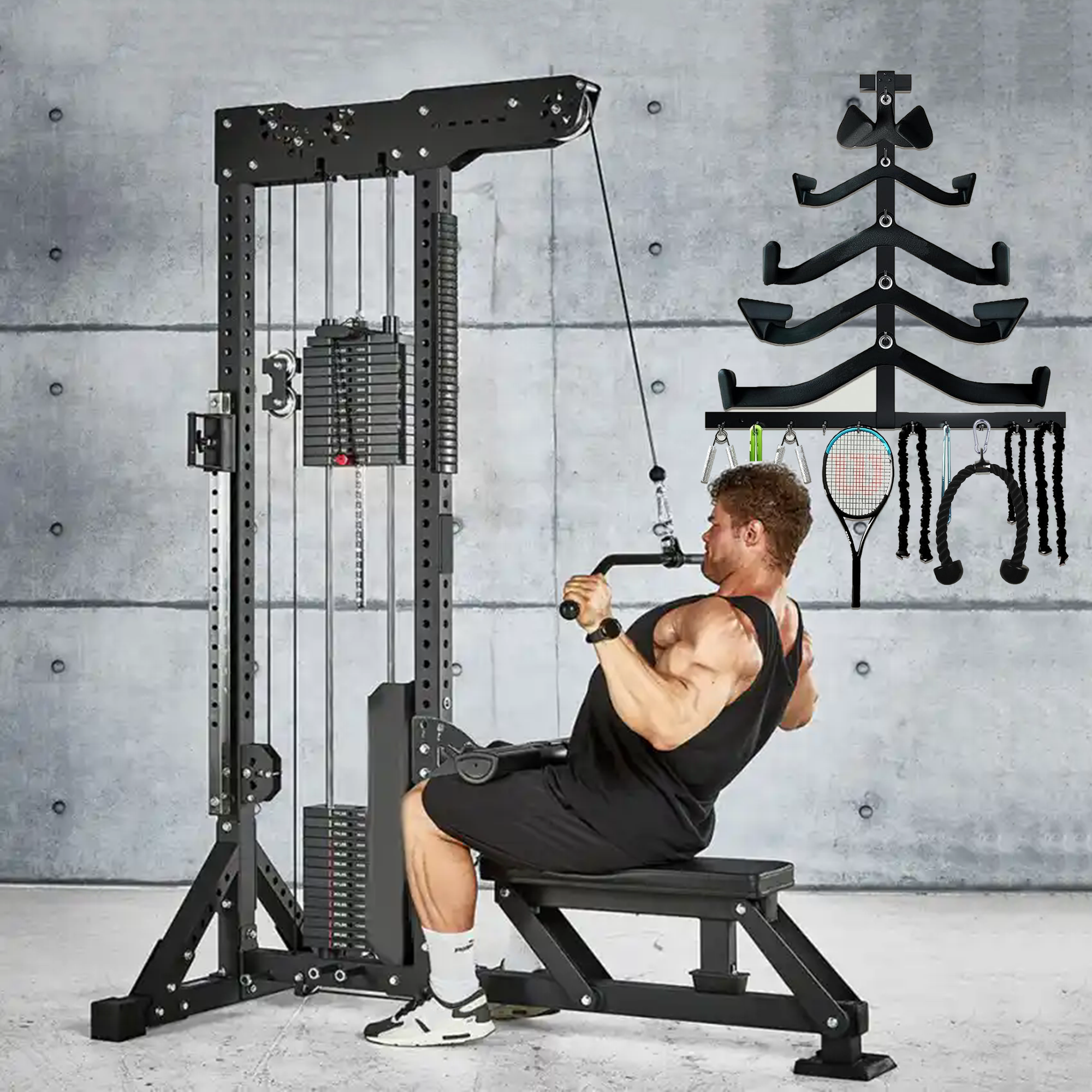 Lat Pull Down Bar Gym Accessor - Outdoor Sport Bar บทวิจารณ์และราคา
