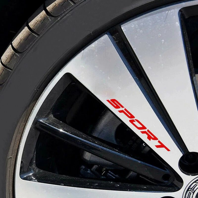 Fashion 4pc Car Stickers Wheel - Outdoor Sport Logo บทวิจารณ์และราคา