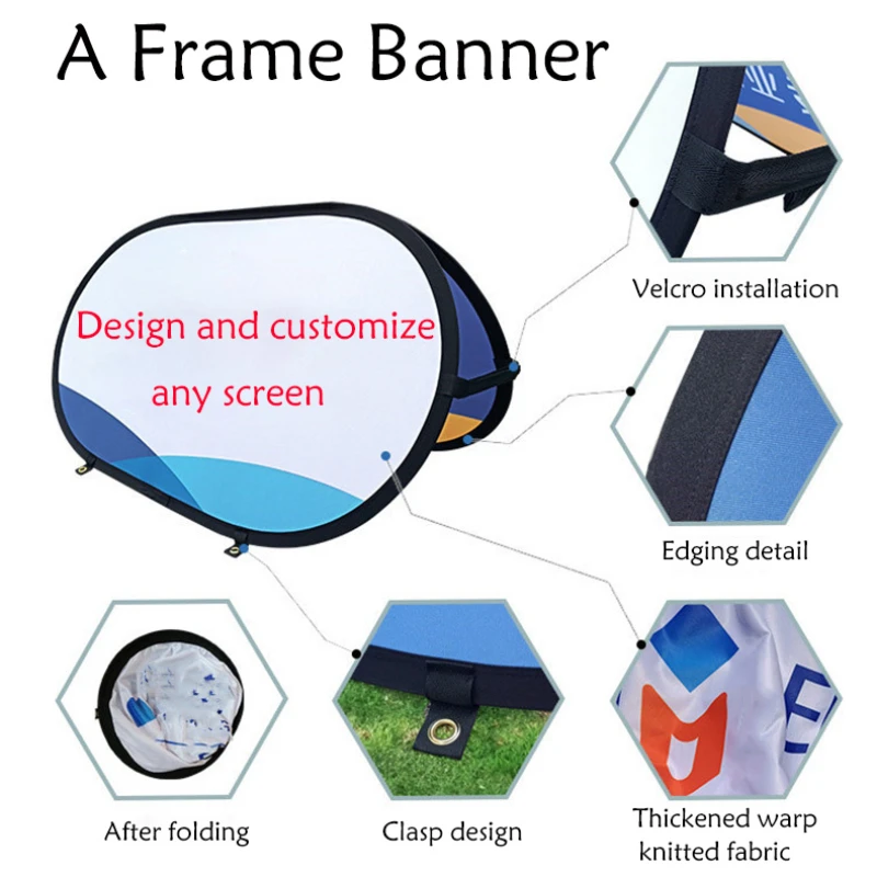 Pop Up A Frame Banner Free Des - Outdoor Sport Logo บทวิจารณ์และราคา