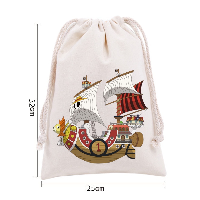 Anime One Piece Drawstring Bac - Outdoor Sport Backpack บทวิจารณ์และราคา