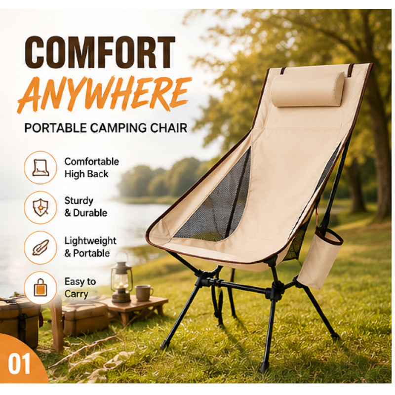 Westtune Portable Folding Camp - Outdoor Sport Chairs บทวิจารณ์และราคา